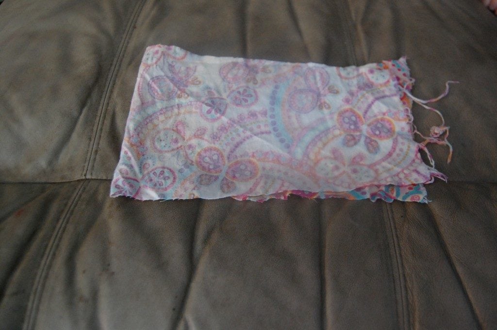 fabric folded